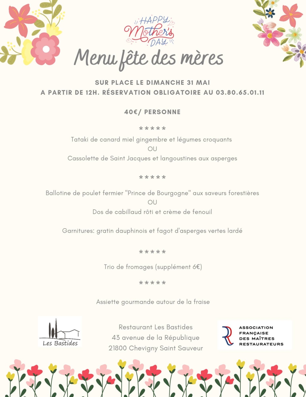 Restaurant Les Bastides - restaurant CHEVIGNY-SAINT-SAUVEUR - Traiteur Chevigny-Saint-Sauveur